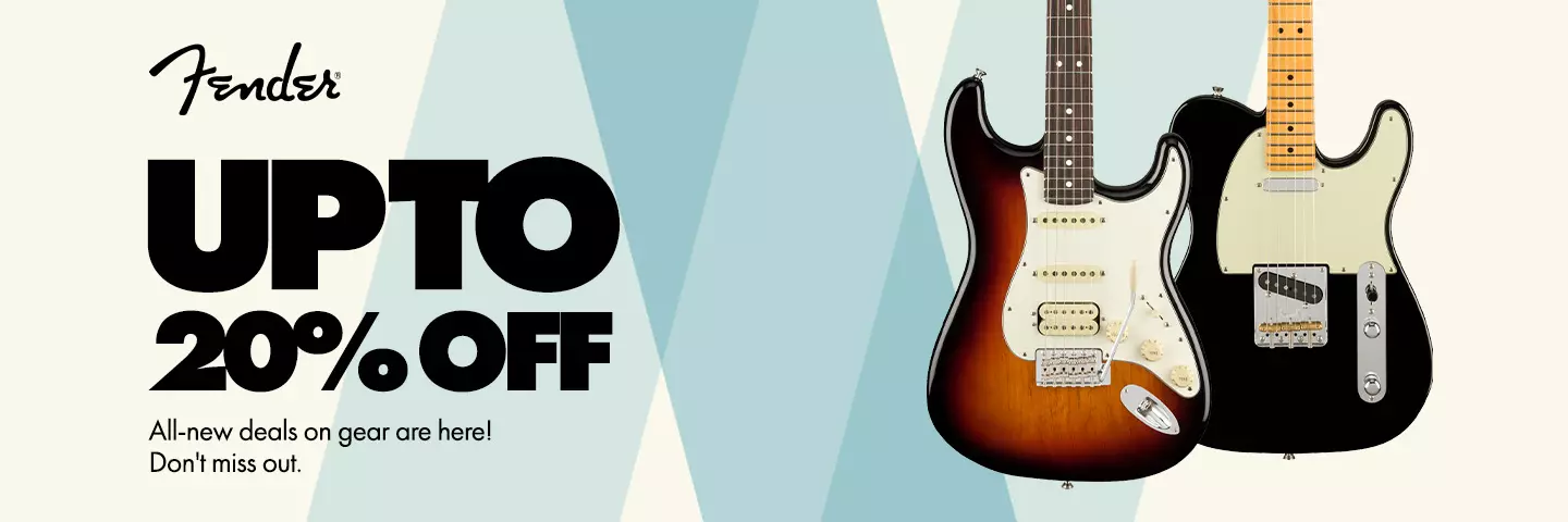 Get up to 20% Off Fender Gear!